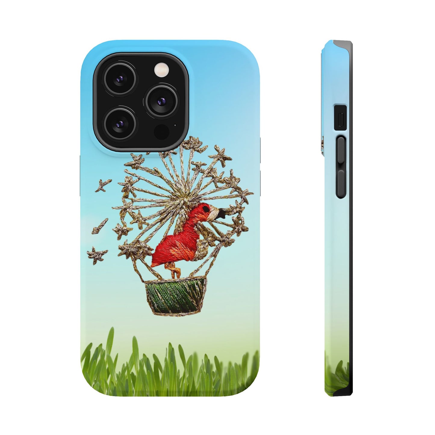 "Flamingo Hot Air Balloon" iPhone Case
