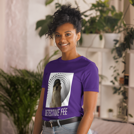 “Detective Fee: Funny Dog Whodunit” Graphic T-Shirt