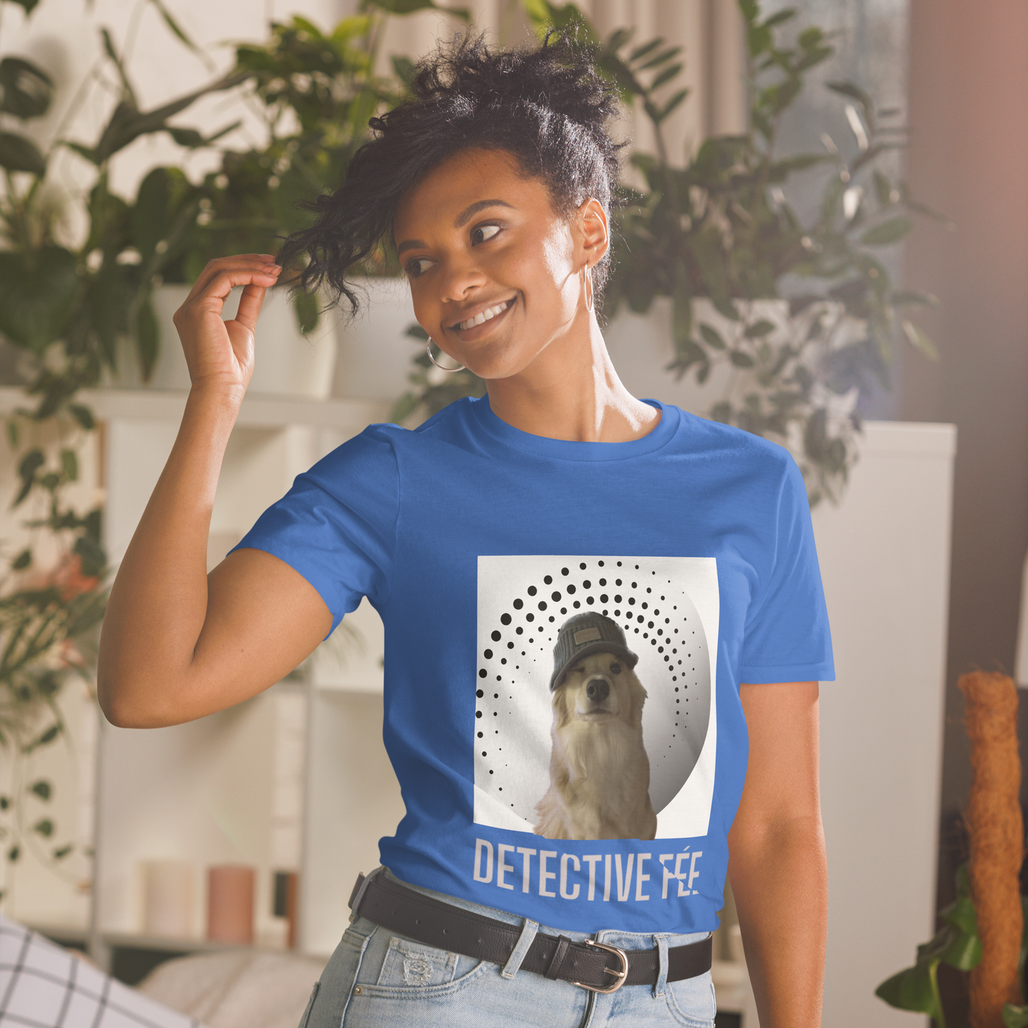 “Detective Fee: Funny Dog Whodunit” Graphic T-Shirt