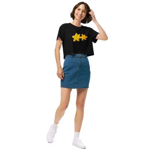 "Chalk Pastel Daffodil" Crop Top
