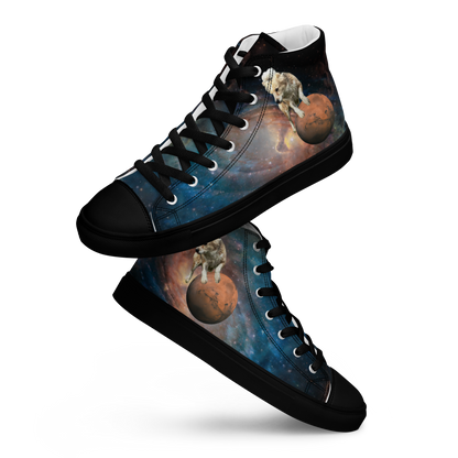 Women's "Cosmic Fee Galaxy" High Top Canvas Sneakers
